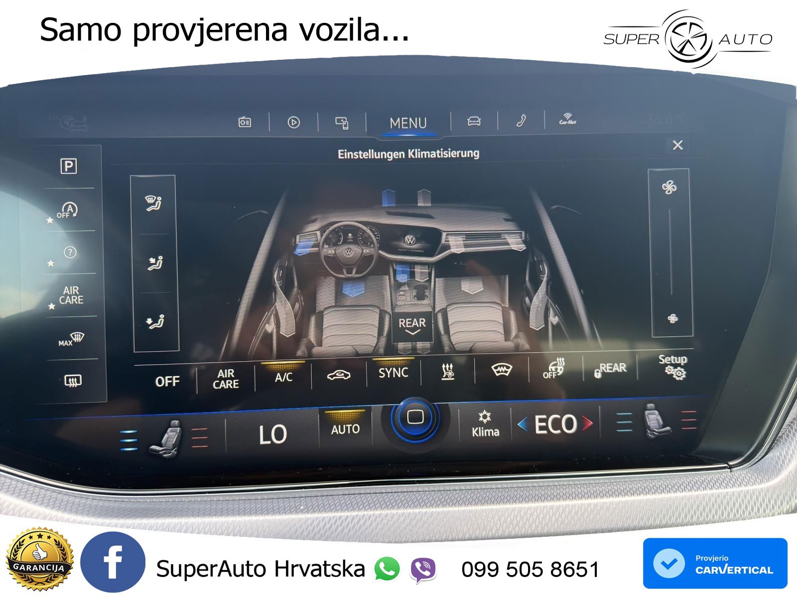 Volkswagen Touareg 3.0 V6 TDI (286 KS) 4MOTION Tiptronic R-Line ZRAČNI+ACC+GR SJED+KAM+PANO