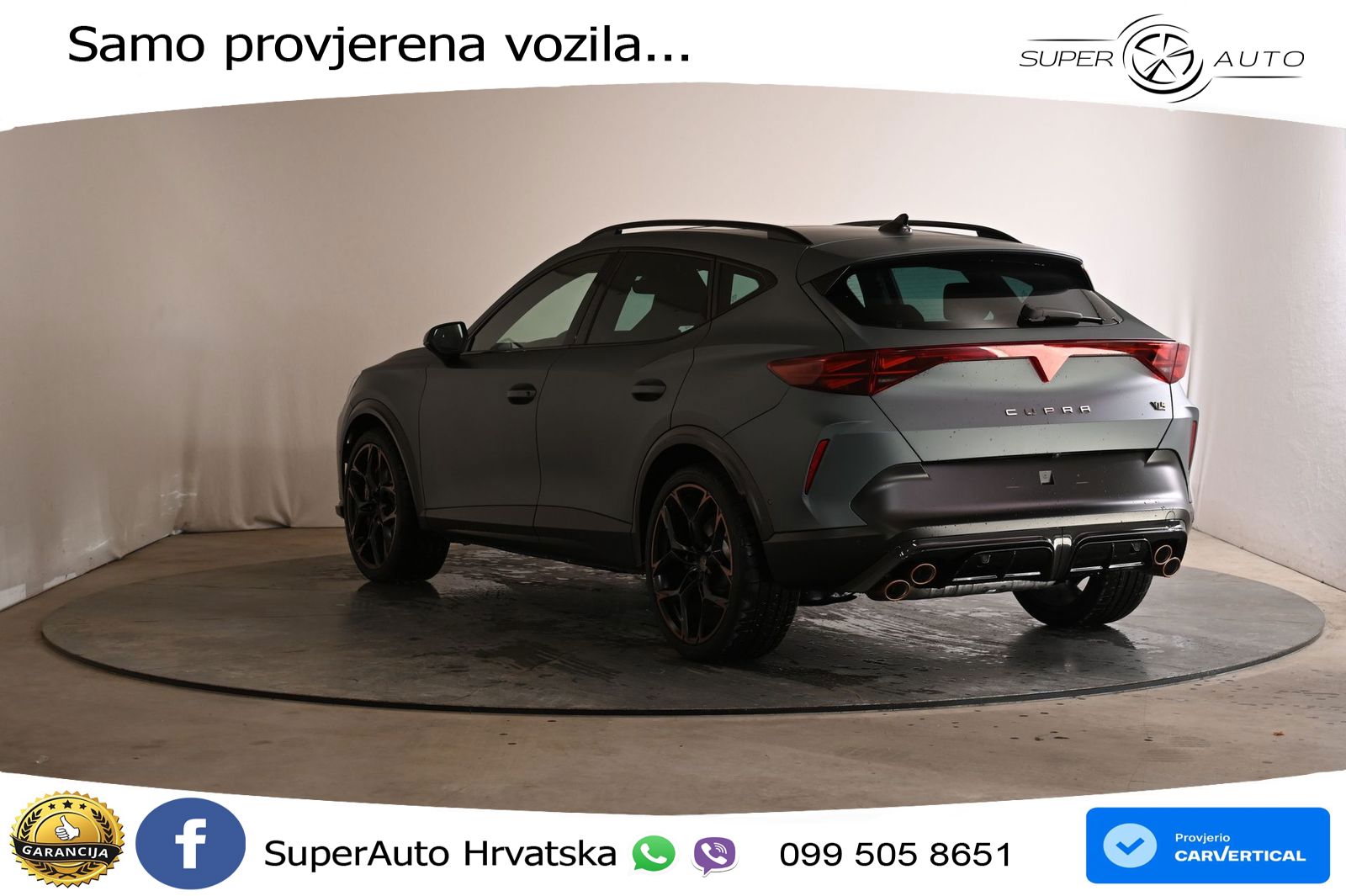 Cupra Formentor VZ5 2.5 TSI (390 KS) 4Drive DSG MATRIX+GR SJED+KAM