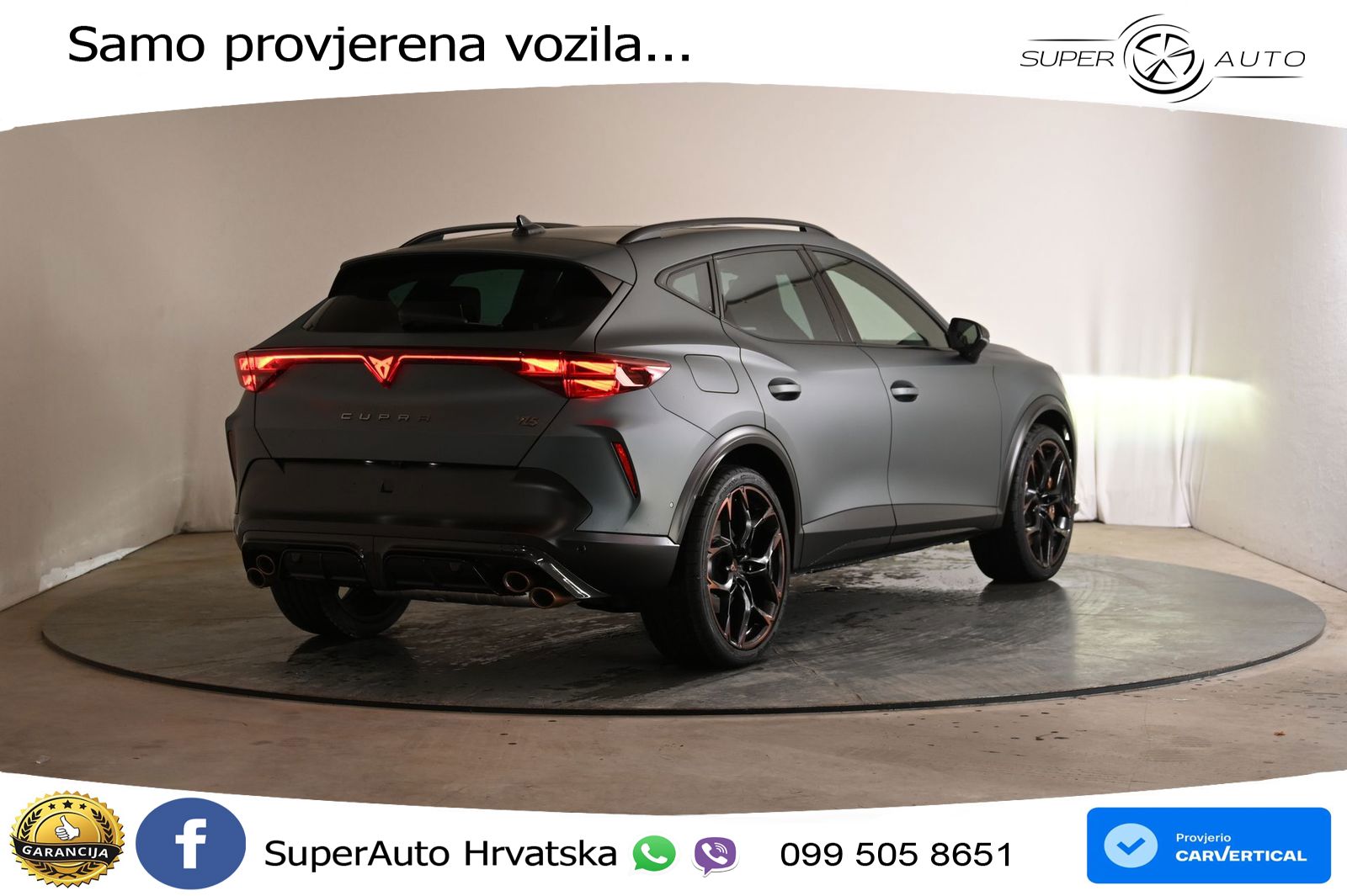 Cupra Formentor VZ5 2.5 TSI (390 KS) 4Drive DSG MATRIX+GR SJED+KAM