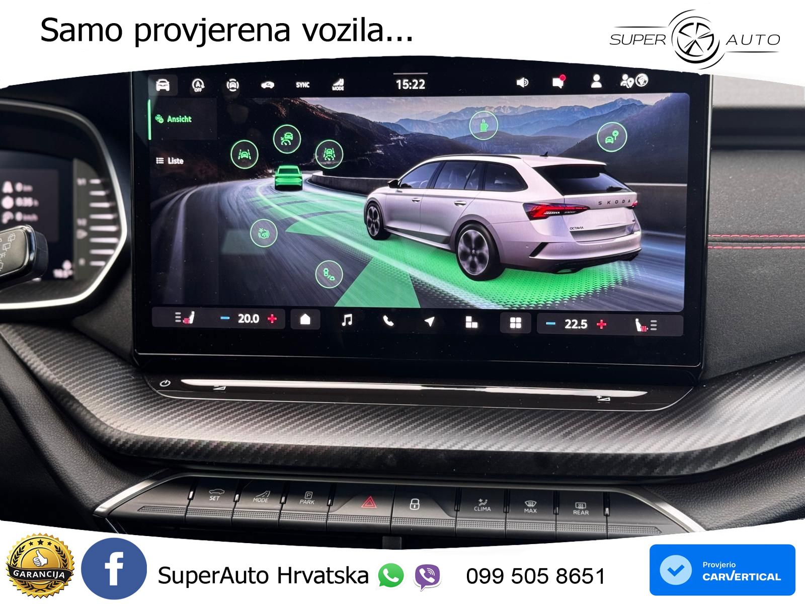 Škoda Octavia Combi RS 2.0 TSI (265 KS) DSG MATRIX+GR SJED+KAM