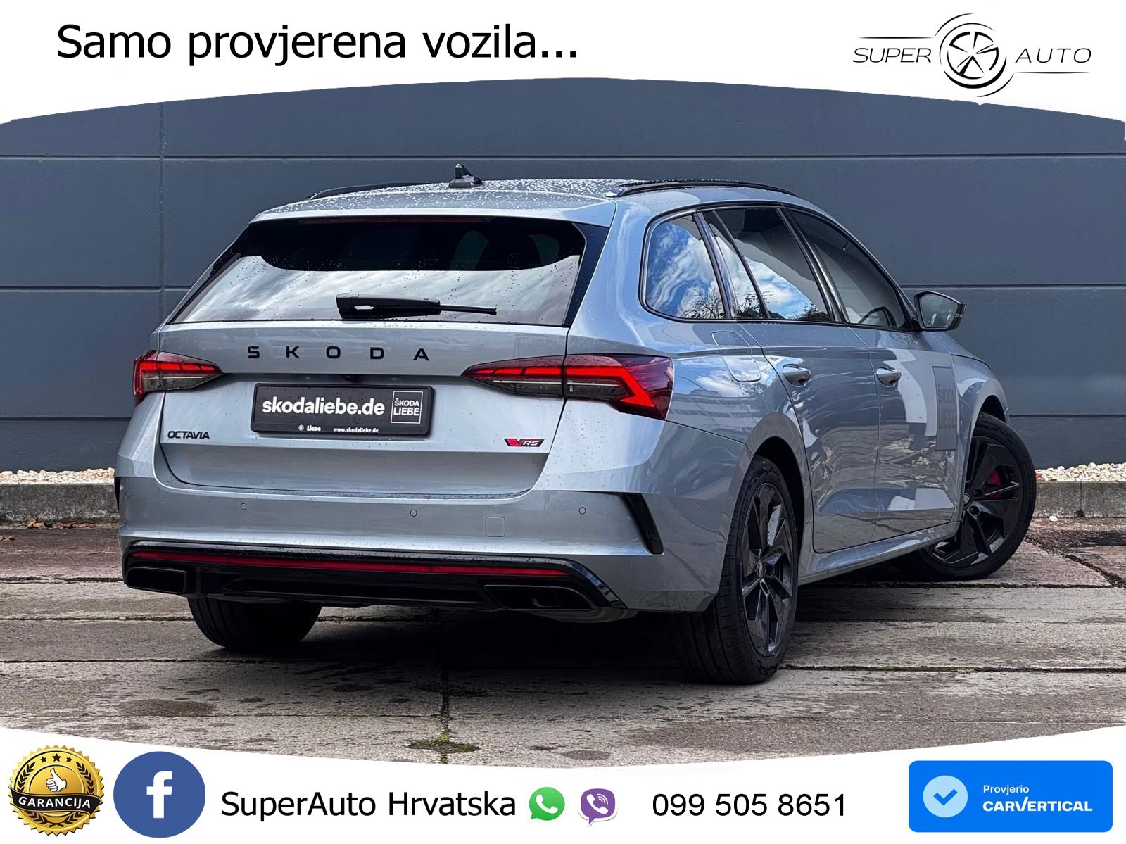 Škoda Octavia Combi RS 2.0 TSI (265 KS) DSG MATRIX+GR SJED+KAM