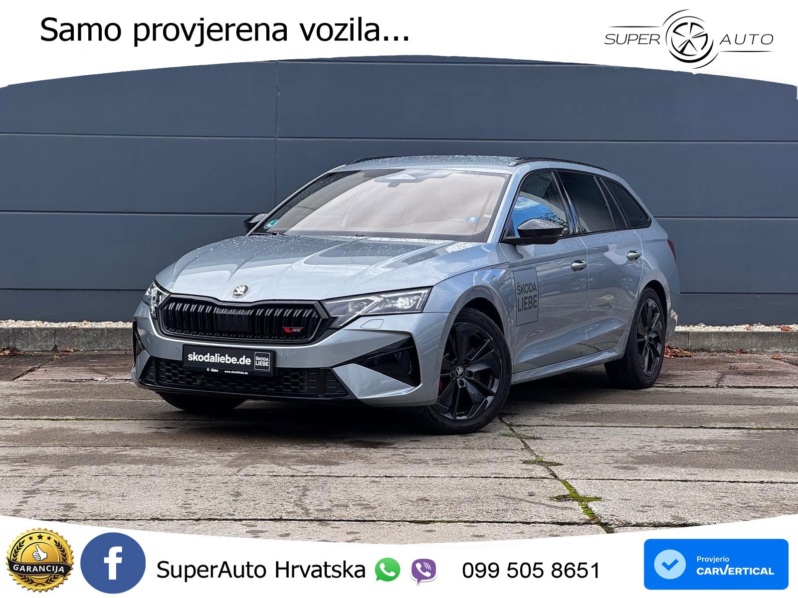 Škoda Octavia Combi RS 2.0 TSI (265 KS) DSG MATRIX+GR SJED+KAM
