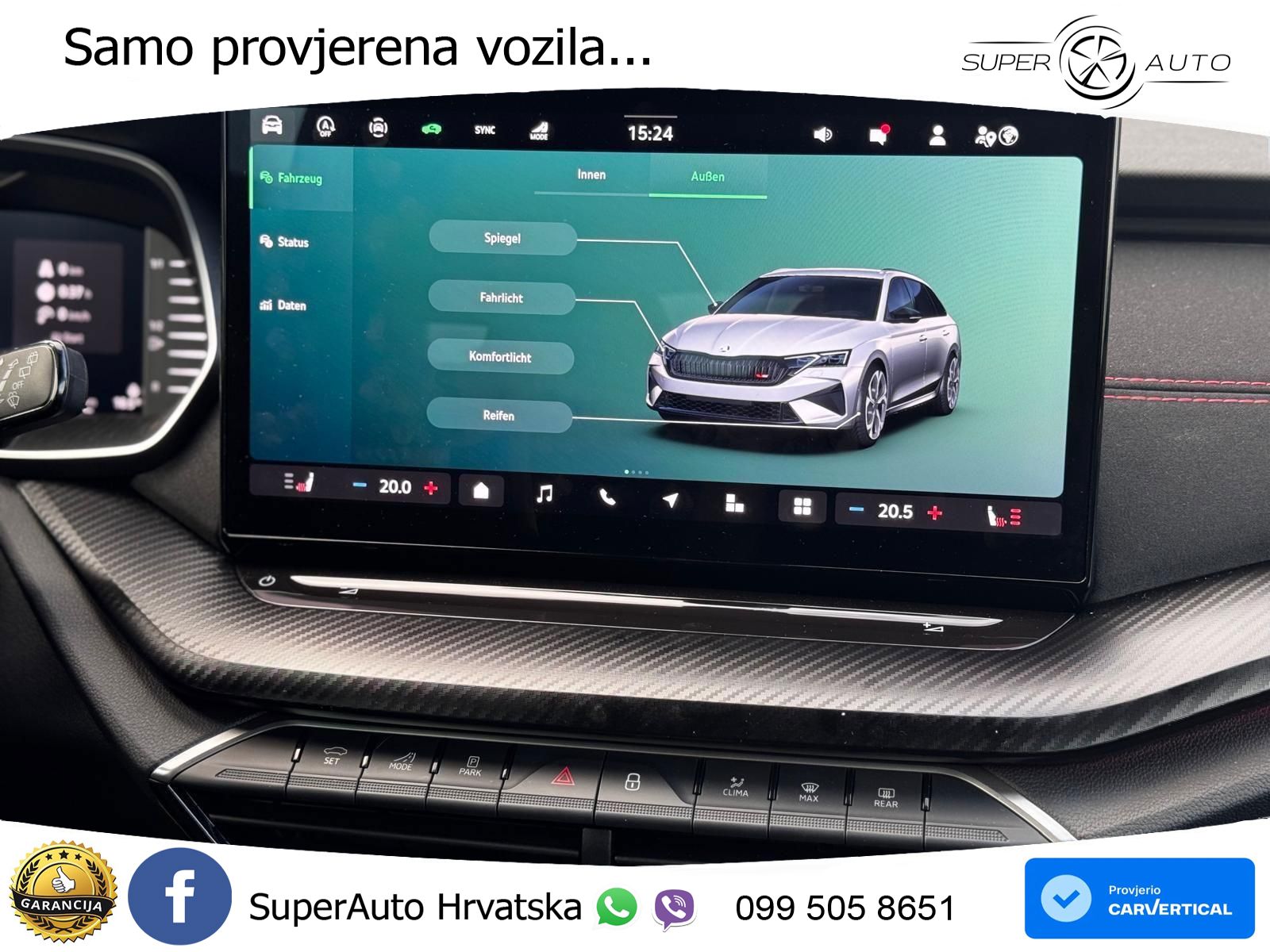 Škoda Octavia Combi RS 2.0 TSI (265 KS) DSG MATRIX+GR SJED+KAM