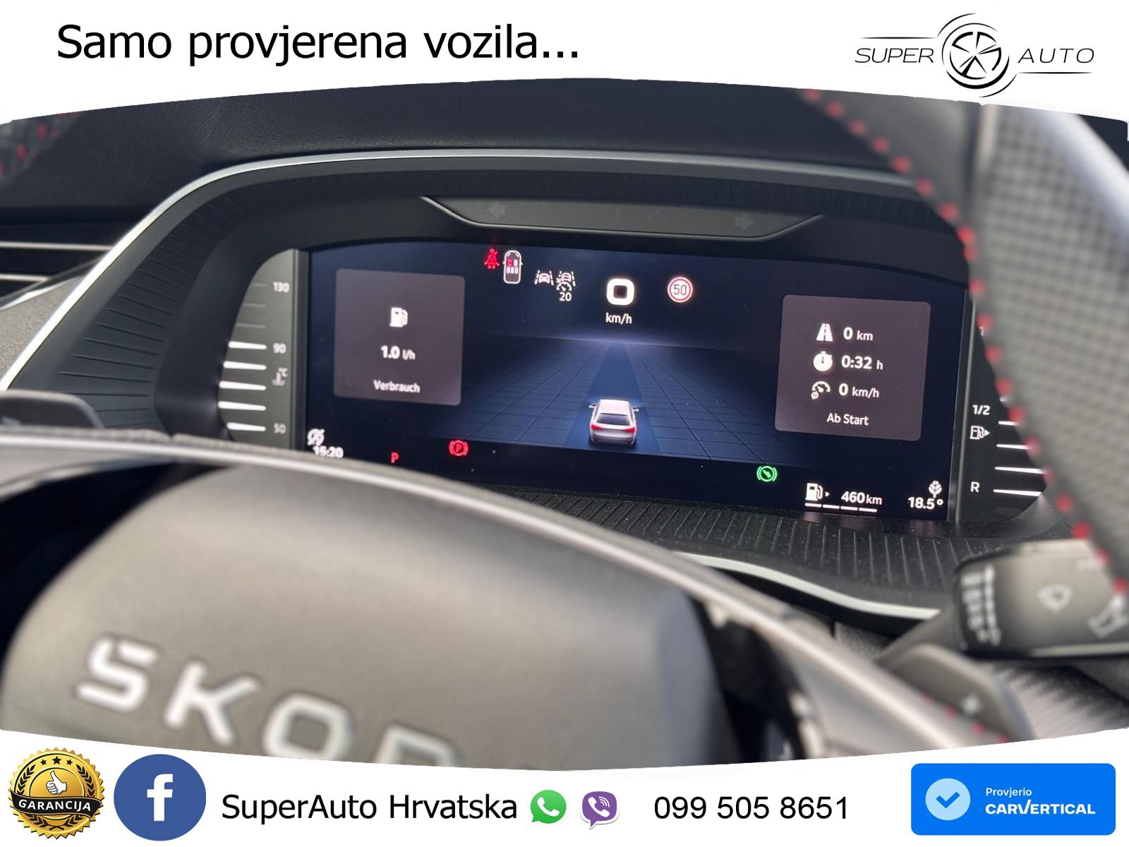 Škoda Octavia Combi RS 2.0 TSI (265 KS) DSG MATRIX+GR SJED+KAM