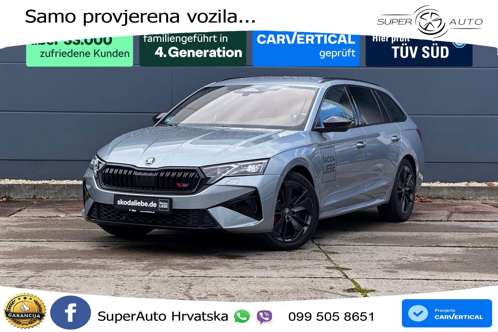 Škoda Octavia Combi RS 2.0 TSI (265 KS) DSG MATRIX+GR SJED+KAM