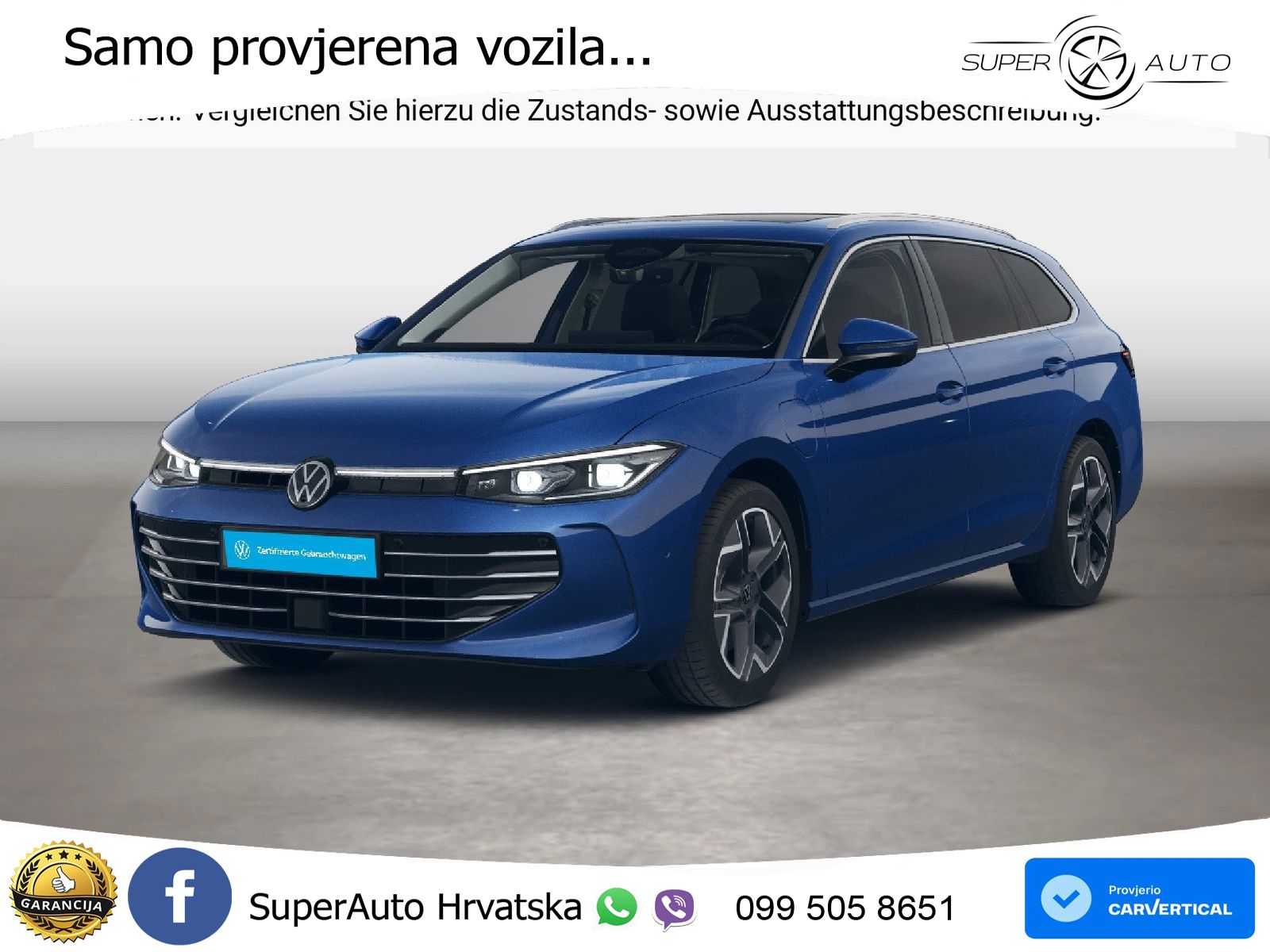 Volkswagen Passat Variant 1.5 TSI (204 KS) eHybrid DSG LED+GR SJED+ACC