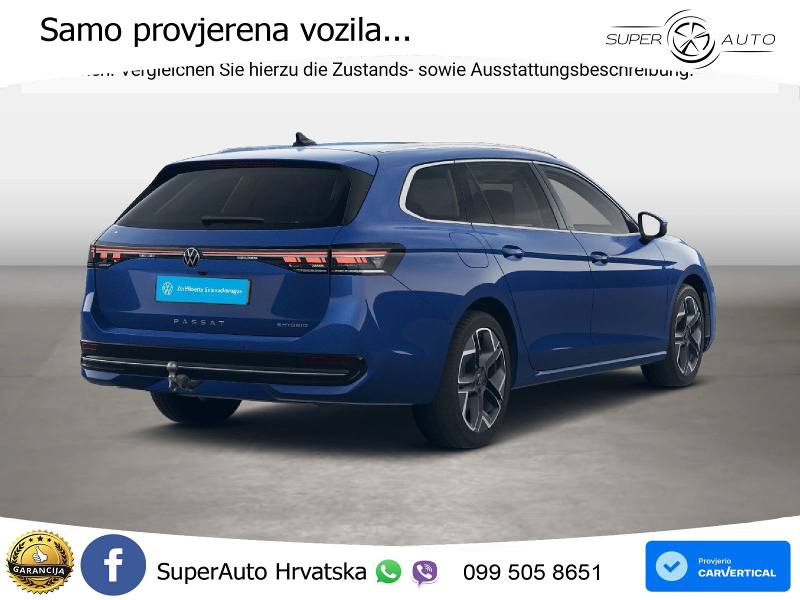 Volkswagen Passat Variant 1.5 TSI (204 KS) eHybrid DSG LED+GR SJED+ACC