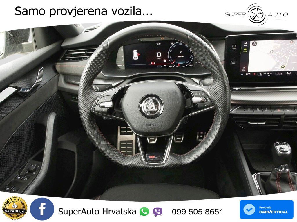 Škoda Octavia Combi RS 2.0 TSI (245 KS) LED+GR SJED+ACC