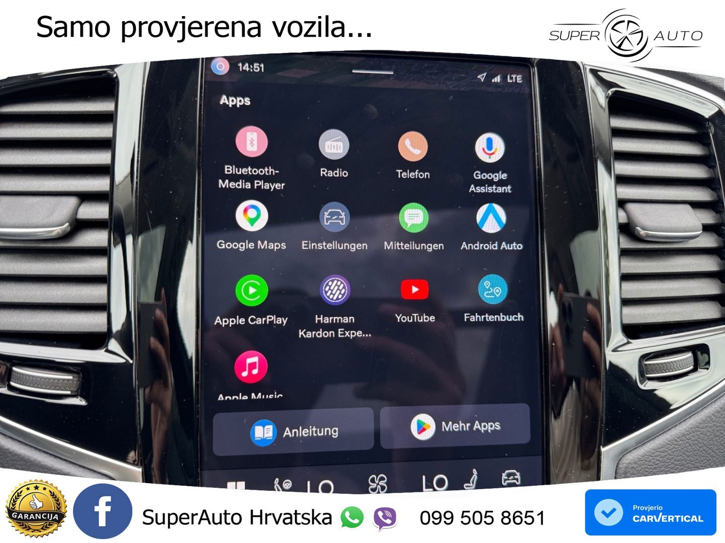Volvo XC90 2.0 B5 Diesel AWD Automatic ZRAČNI+ACC+GR SJED+KAM+PANO