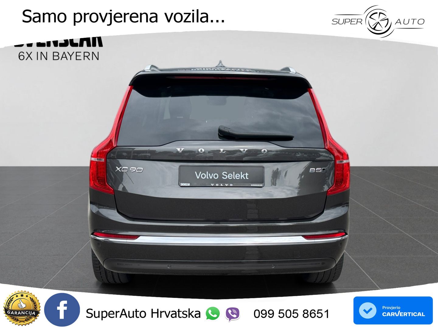 Volvo XC90 2.0 B5 Diesel AWD Automatic ZRAČNI+ACC+GR SJED+KAM+PANO