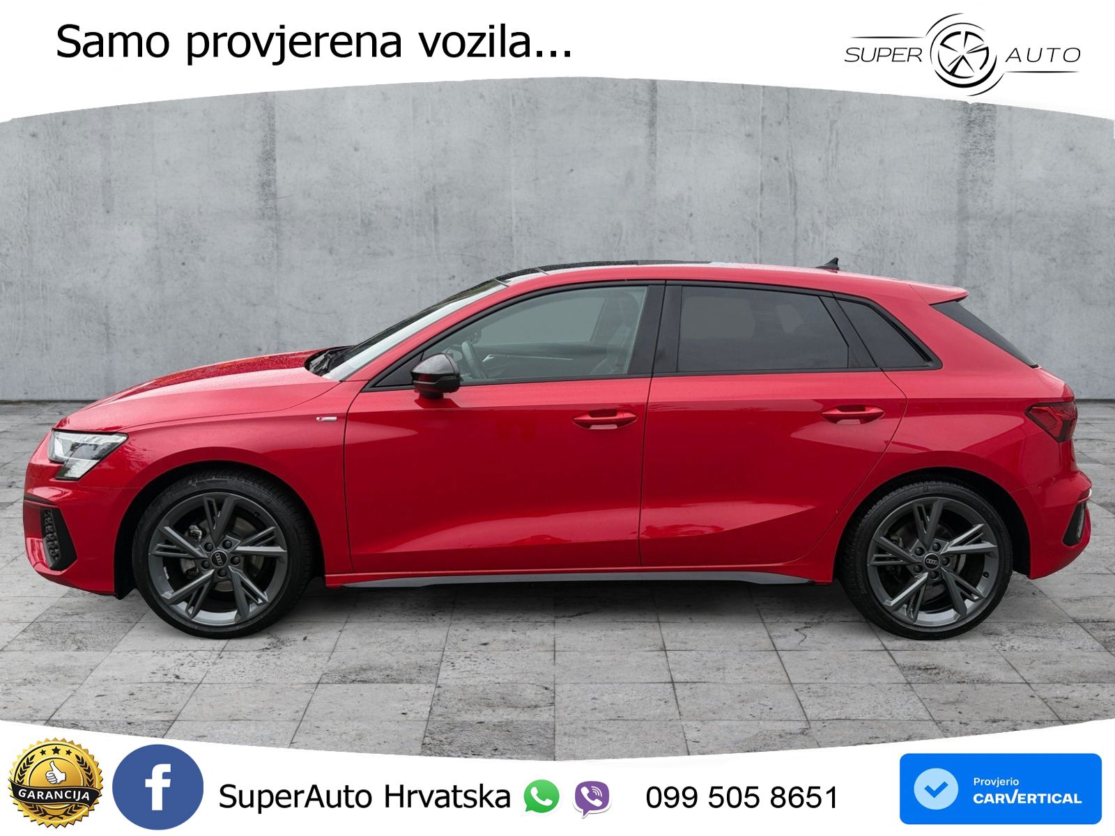 Audi A3 35 TFSI (150 KS) S line LED+GR SJED+ACC