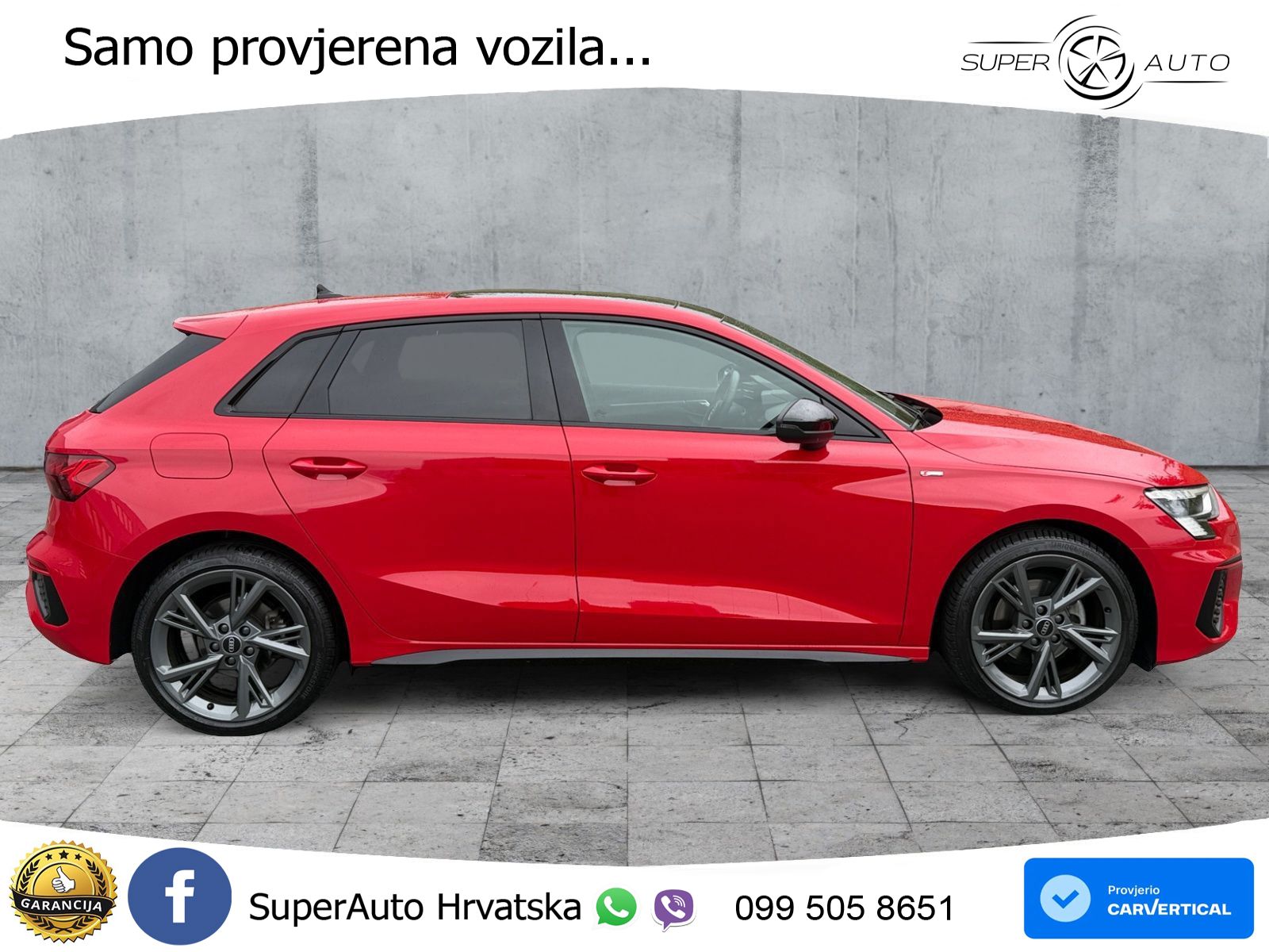Audi A3 35 TFSI (150 KS) S line LED+GR SJED+ACC