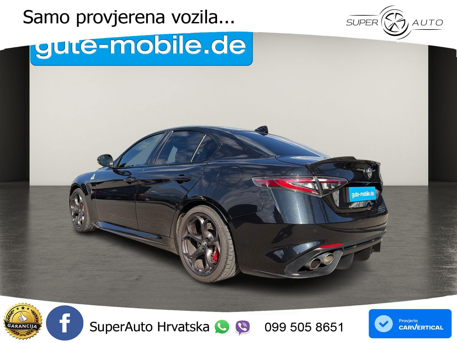 Alfa Romeo Giulia Quadrifoglio 2.9 V6 Bi-Turbo (520 KS) Automatic LED+GR SJED+ACC