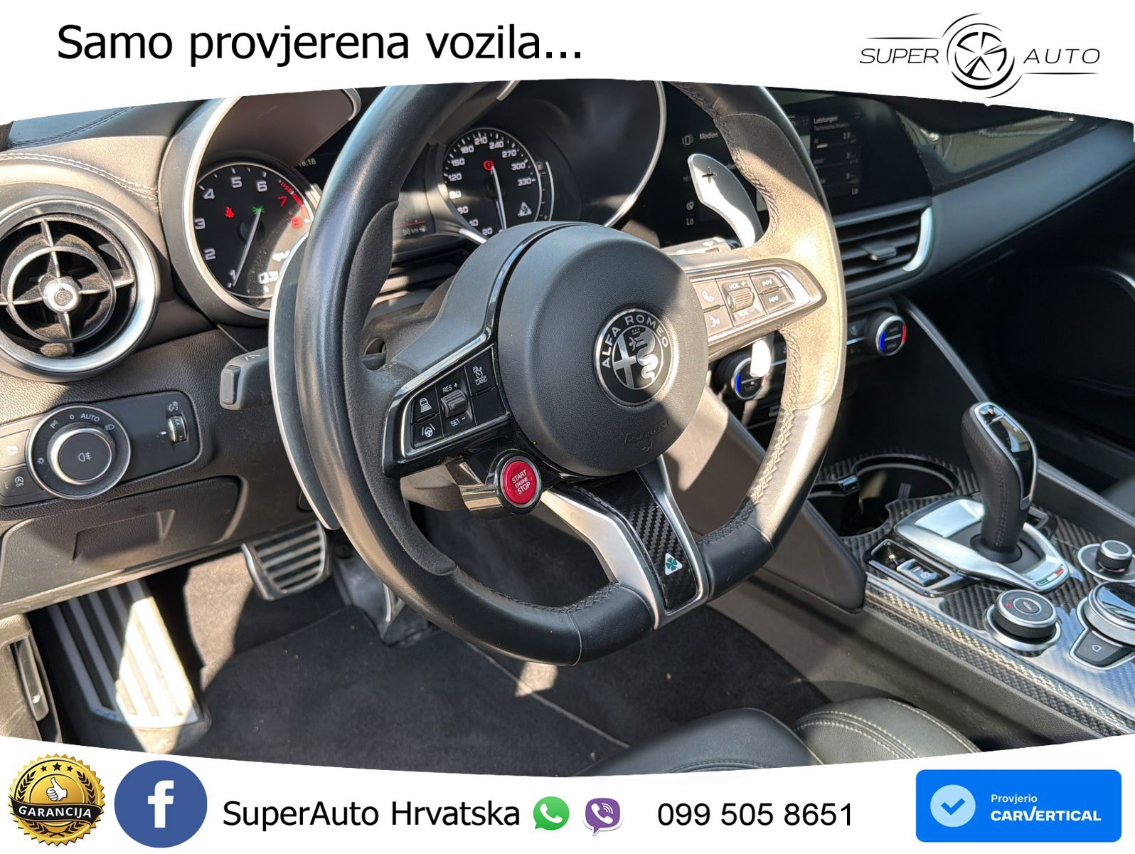 Alfa Romeo Giulia Quadrifoglio 2.9 V6 Bi-Turbo (520 KS) Automatic LED+GR SJED+ACC