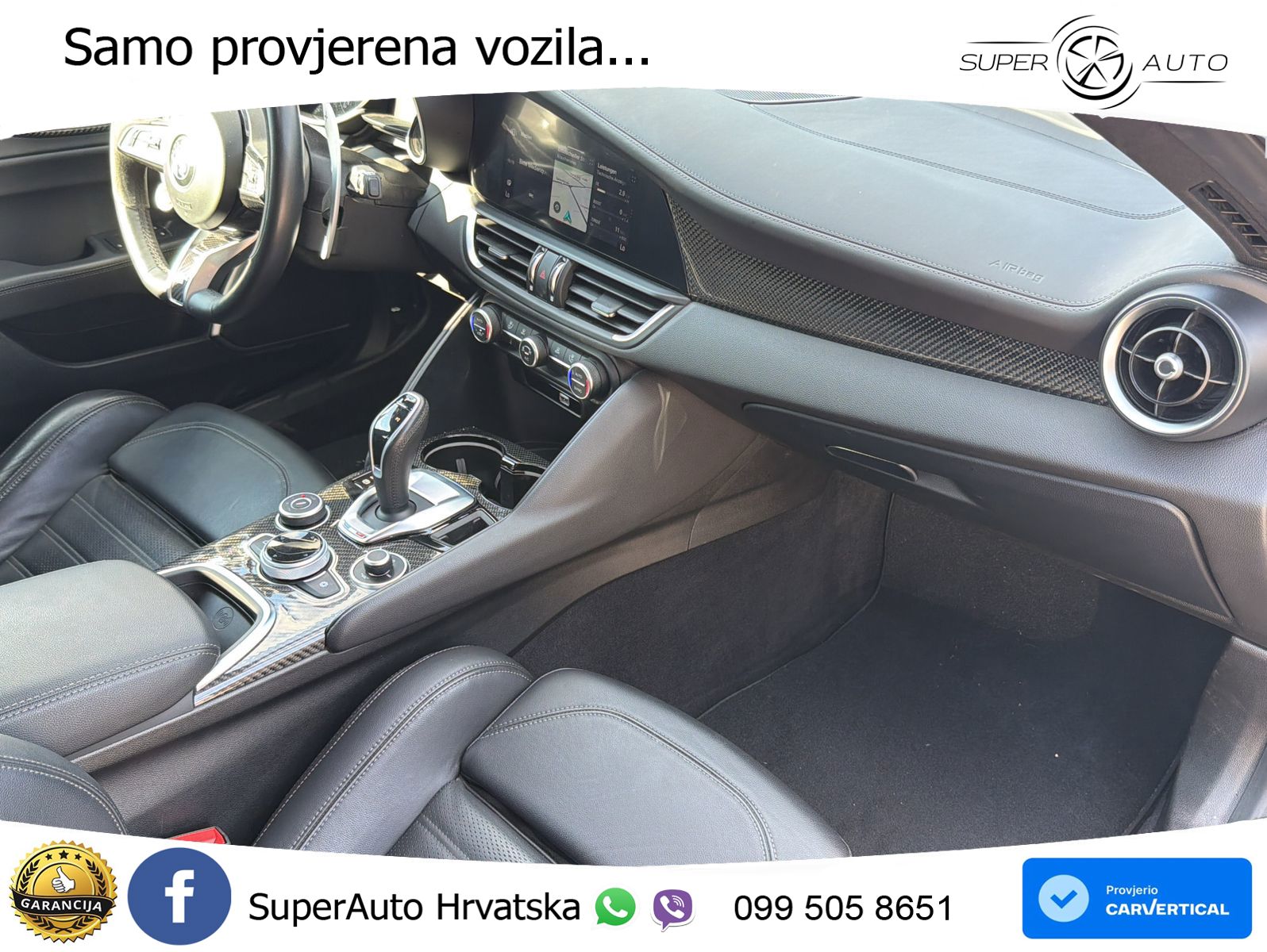 Alfa Romeo Giulia Quadrifoglio 2.9 V6 Bi-Turbo (520 KS) Automatic LED+GR SJED+ACC