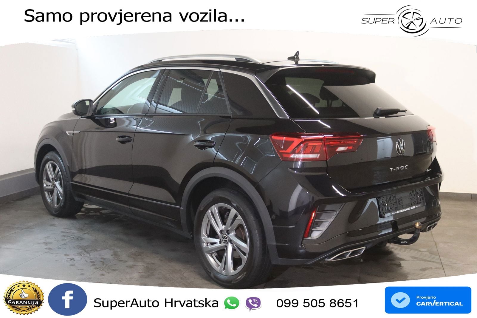 Volkswagen T-Roc 2.0 TSI (190 KS) 4M DSG R-Line LED+GR SJED+ACC