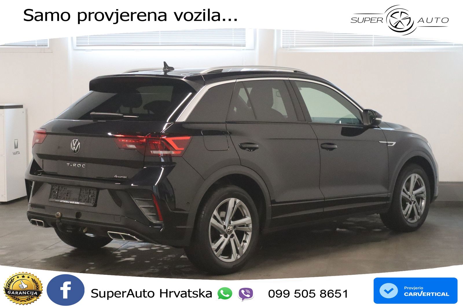 Volkswagen T-Roc 2.0 TSI (190 KS) 4M DSG R-Line LED+GR SJED+ACC