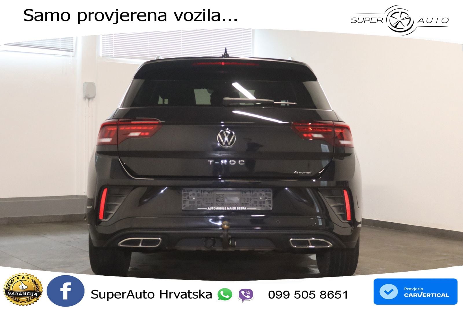 Volkswagen T-Roc 2.0 TSI (190 KS) 4M DSG R-Line LED+GR SJED+ACC