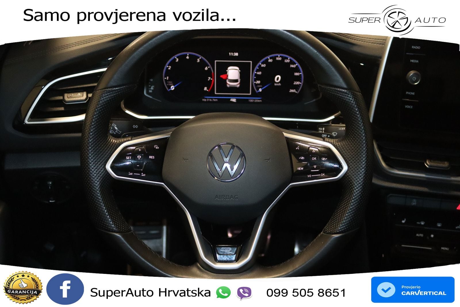 Volkswagen T-Roc 2.0 TSI (190 KS) 4M DSG R-Line LED+GR SJED+ACC