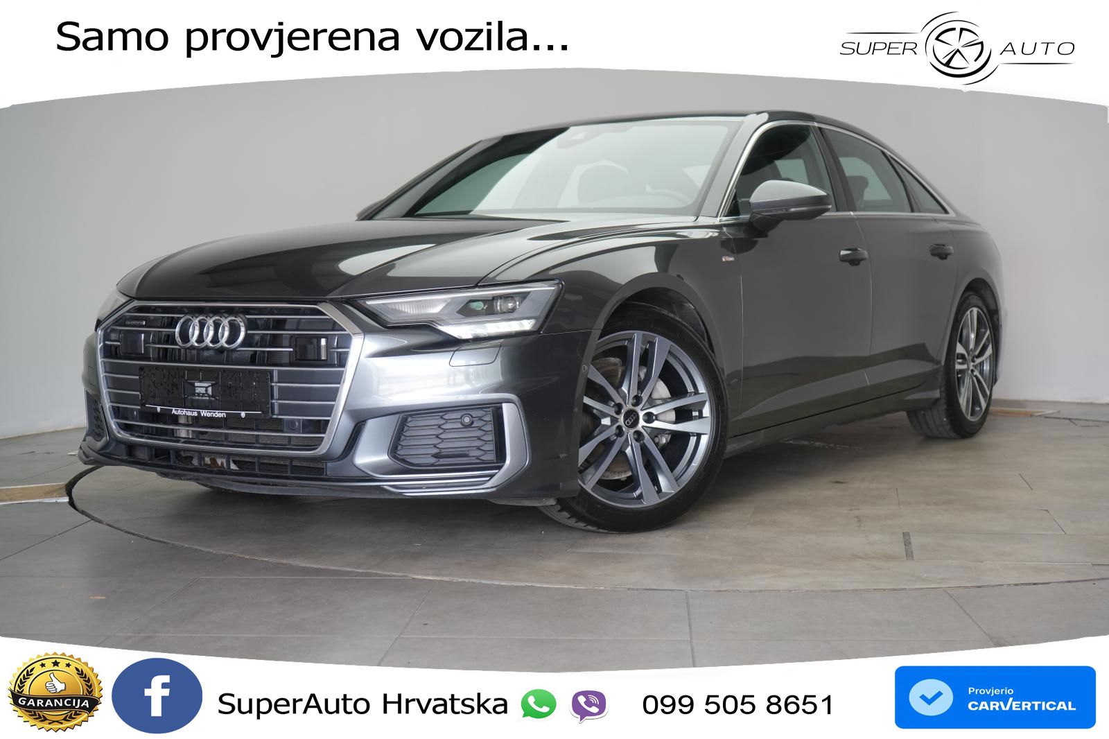 Audi A6 40 TDI (204 KS) quattro ultra S tronic S line LED+GR SJED+ACC