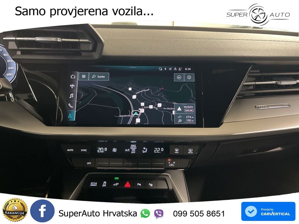 Audi A3 45 TFSIe (245 KS) S tronic S line MATRIX+GR SJED+KAM