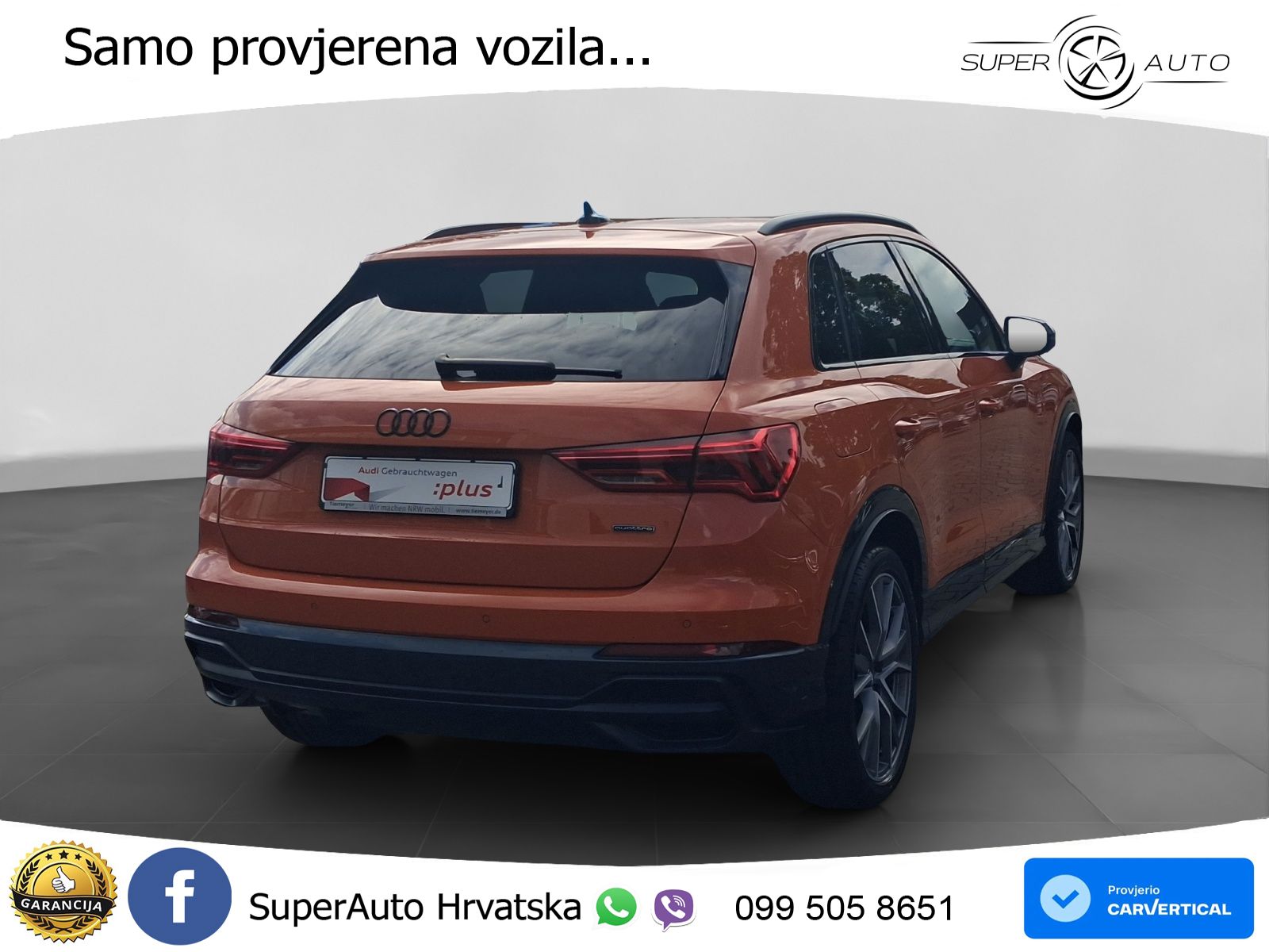 Audi Q3 40 TFSI (190 KS) quattro S tronic S line MATRIX+GR SJED+KAM