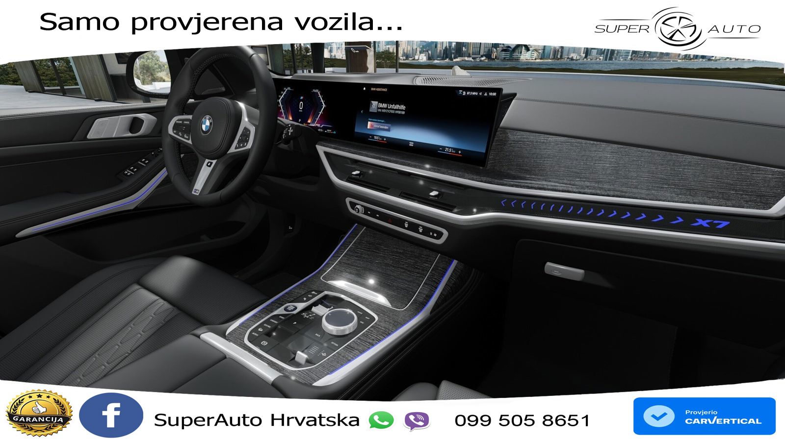 BMW X7 40d (352 KS) xDrive Steptronic M Sport ZRAČNI+ACC+GR SJED+KAM+PANO