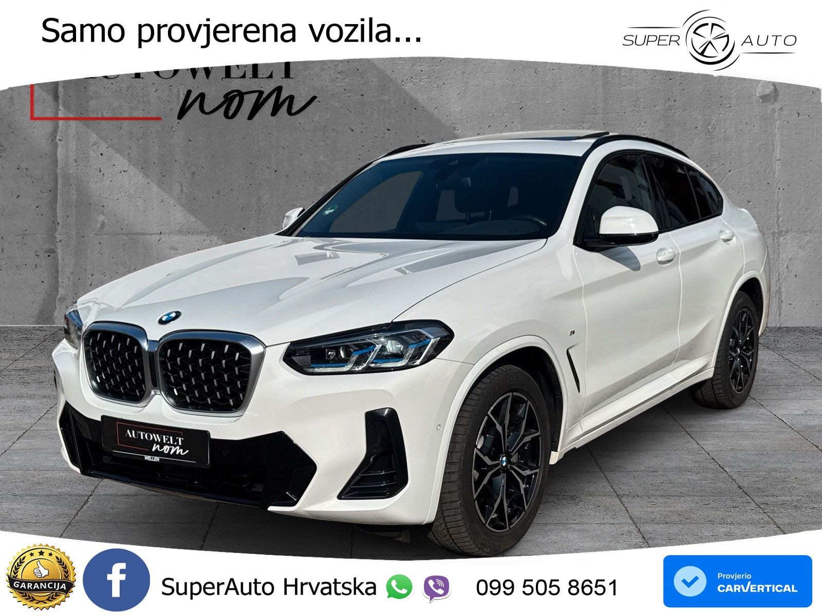 BMW X4 30d (286 KS) xDrive Steptronic M Sport LED+GR SJED+ACC