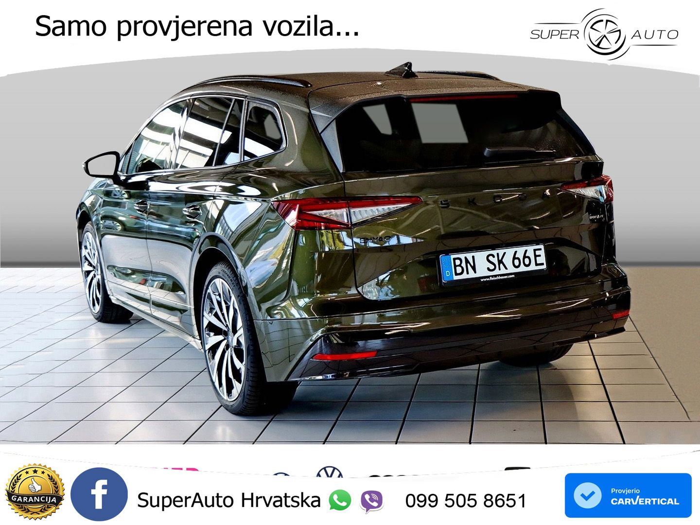 Škoda Enyaq 85 82 kWh (286 KS) SportLine MATRIX+GR SJED+KAM