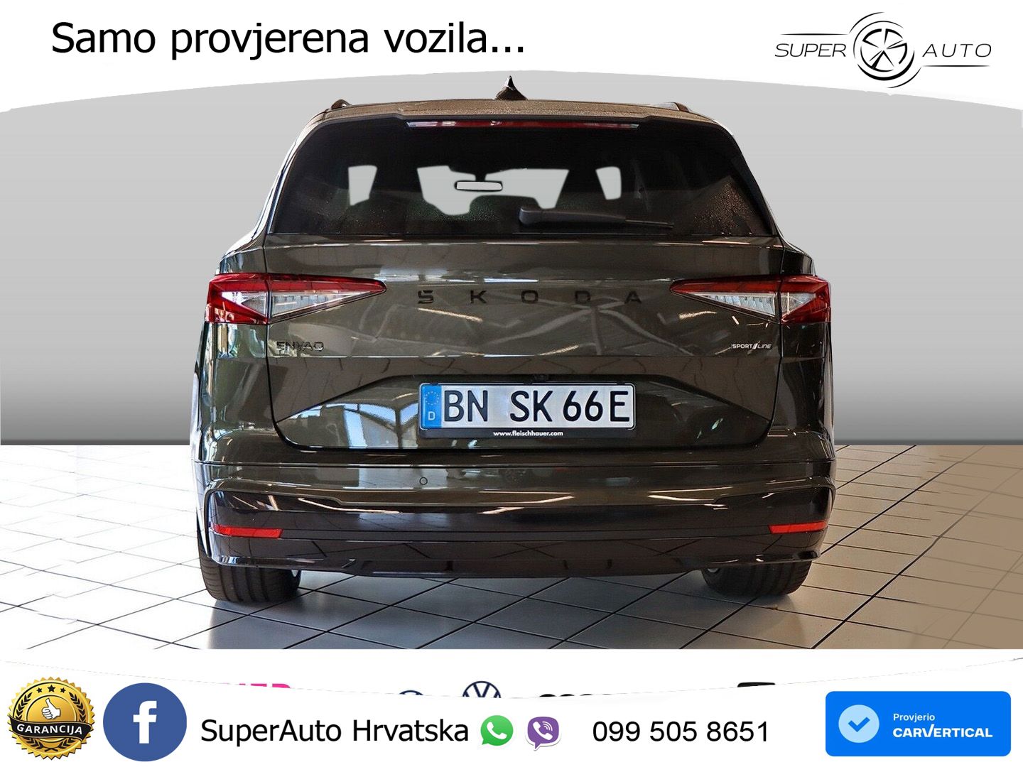 Škoda Enyaq 85 82 kWh (286 KS) SportLine MATRIX+GR SJED+KAM