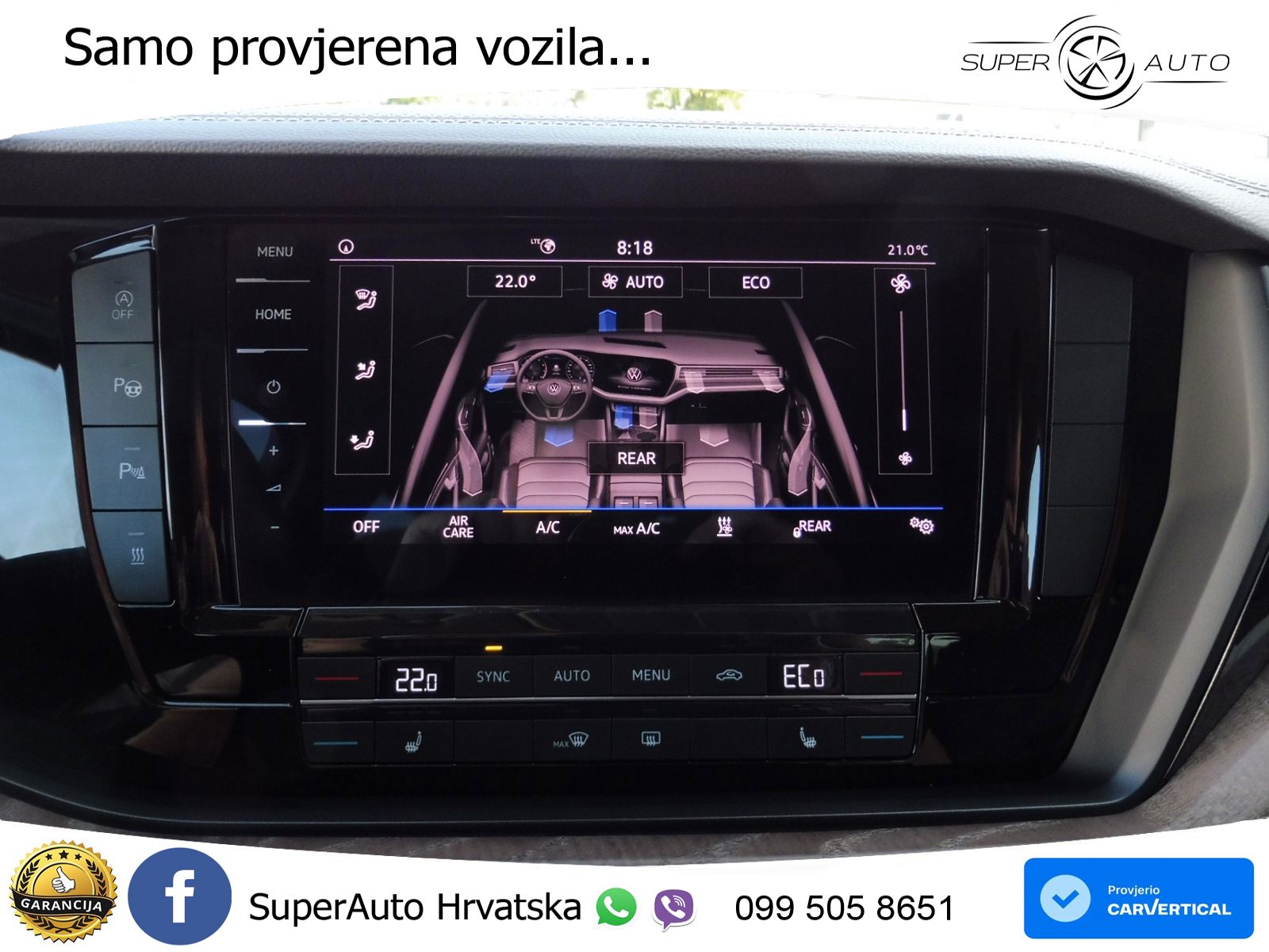 Volkswagen Touareg 3.0 V6 TDI (231 KS) 4MOTION Tiptronic ZRAČNI+ACC+GR SJED+KAM