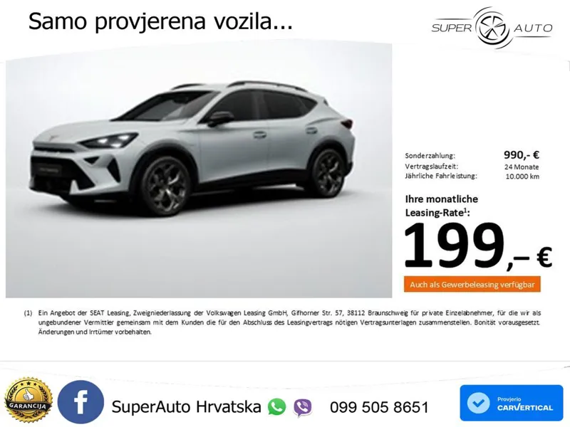 Cupra Formentor 1.5 TSI (204 KS) e-Hybrid DSG LED+GR SJED+ACC