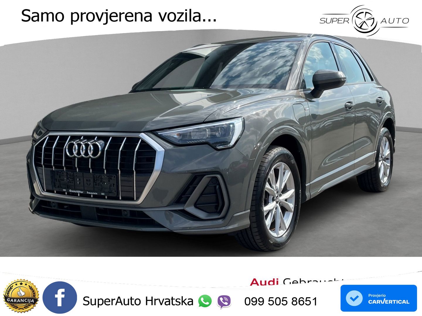Audi Q3 45 TFSIe (245 KS) S tronic S line LED+GR SJED+ACC