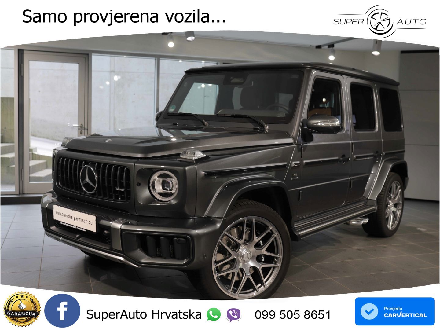 Mercedes AMG G 63 Long V8 (585 KS) 4MATIC 9G-TRONIC AMG SPEEDSHIFT TCT ACC+GR SJED+360+PANO