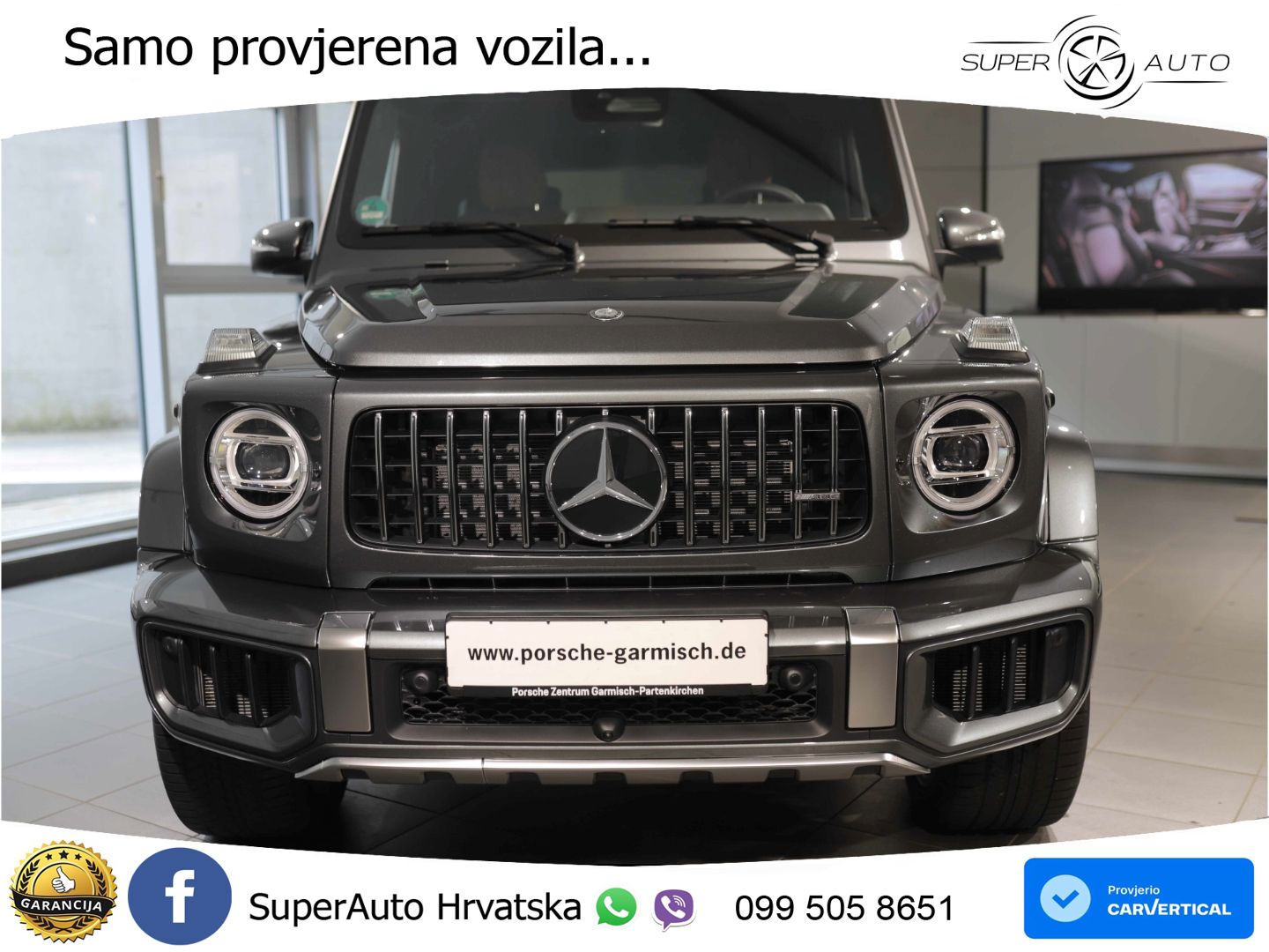 Mercedes AMG G 63 Long V8 (585 KS) 4MATIC 9G-TRONIC AMG SPEEDSHIFT TCT ACC+GR SJED+360+PANO