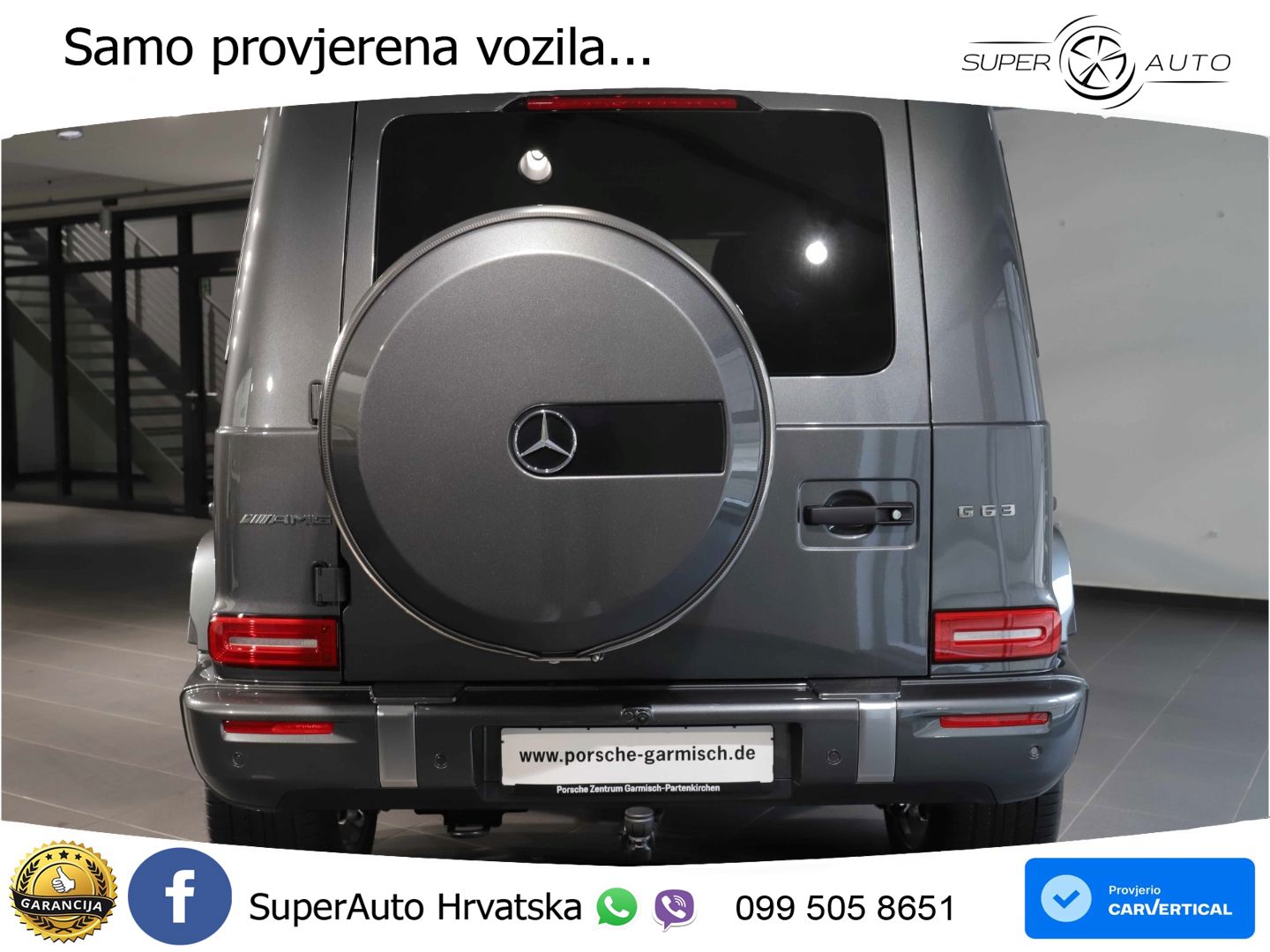 Mercedes AMG G 63 Long V8 (585 KS) 4MATIC 9G-TRONIC AMG SPEEDSHIFT TCT ACC+GR SJED+360+PANO