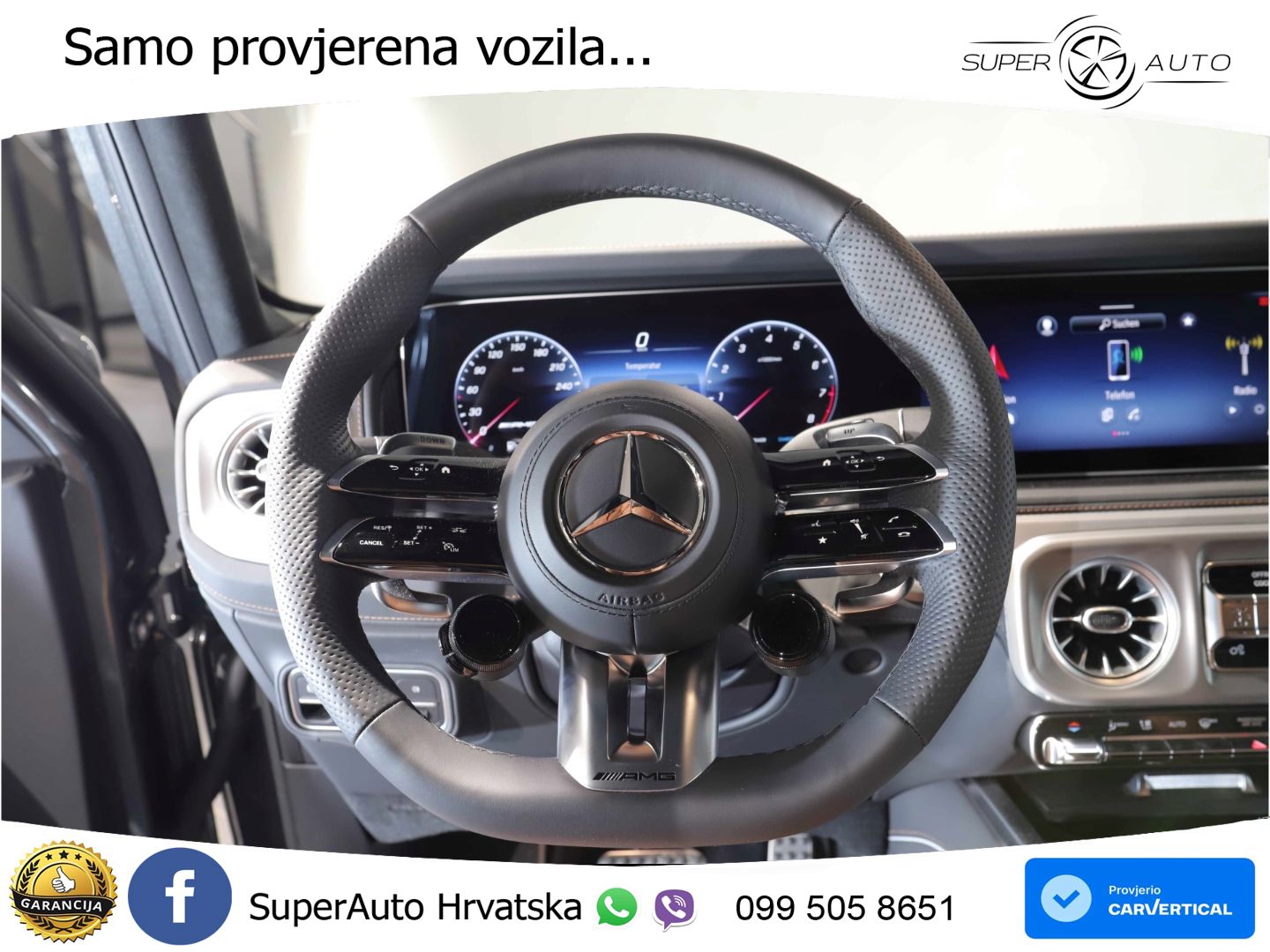 Mercedes AMG G 63 Long V8 (585 KS) 4MATIC 9G-TRONIC AMG SPEEDSHIFT TCT ACC+GR SJED+360+PANO