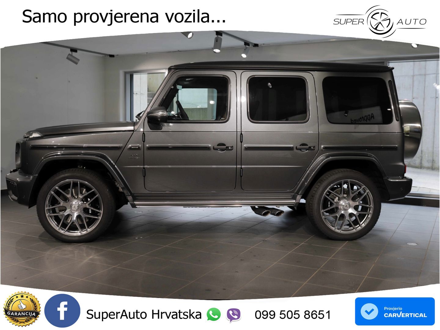 Mercedes AMG G 63 Long V8 (585 KS) 4MATIC 9G-TRONIC AMG SPEEDSHIFT TCT ACC+GR SJED+360+PANO
