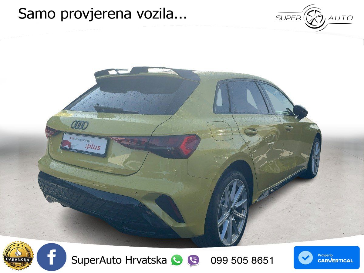 Audi A3 45 TFSIe (272 KS) S tronic S line MATRIX+GR SJED+KAM