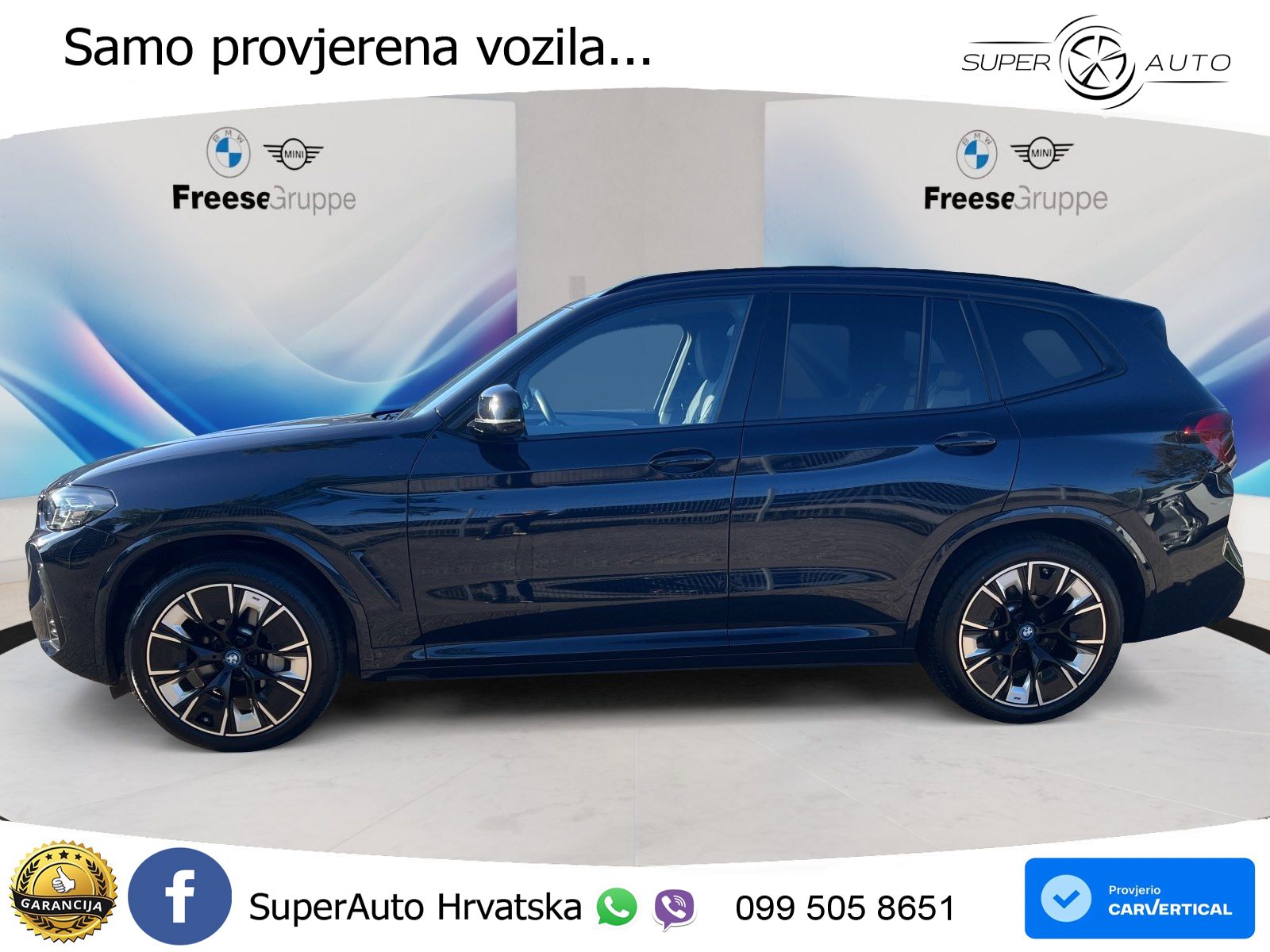 BMW iX3 80 kWh (286 KS) ACC+HEAD+GR SJED+360+PANO