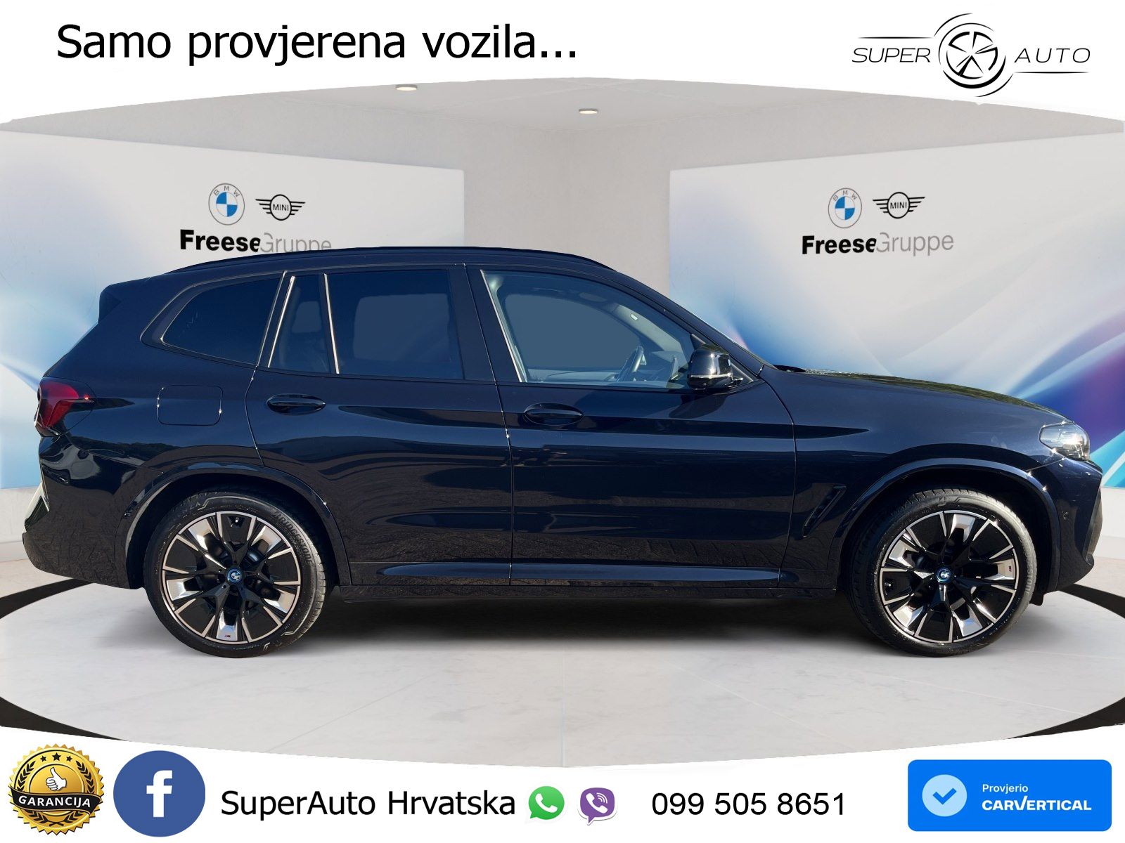 BMW iX3 80 kWh (286 KS) ACC+HEAD+GR SJED+360+PANO