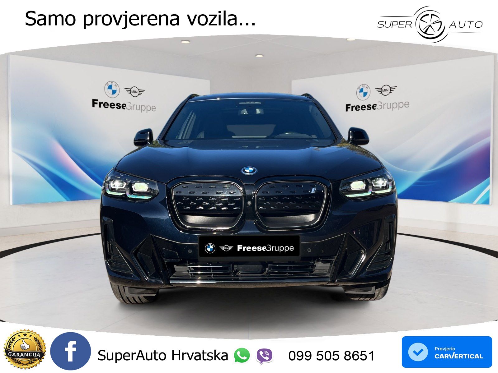 BMW iX3 80 kWh (286 KS) ACC+HEAD+GR SJED+360+PANO