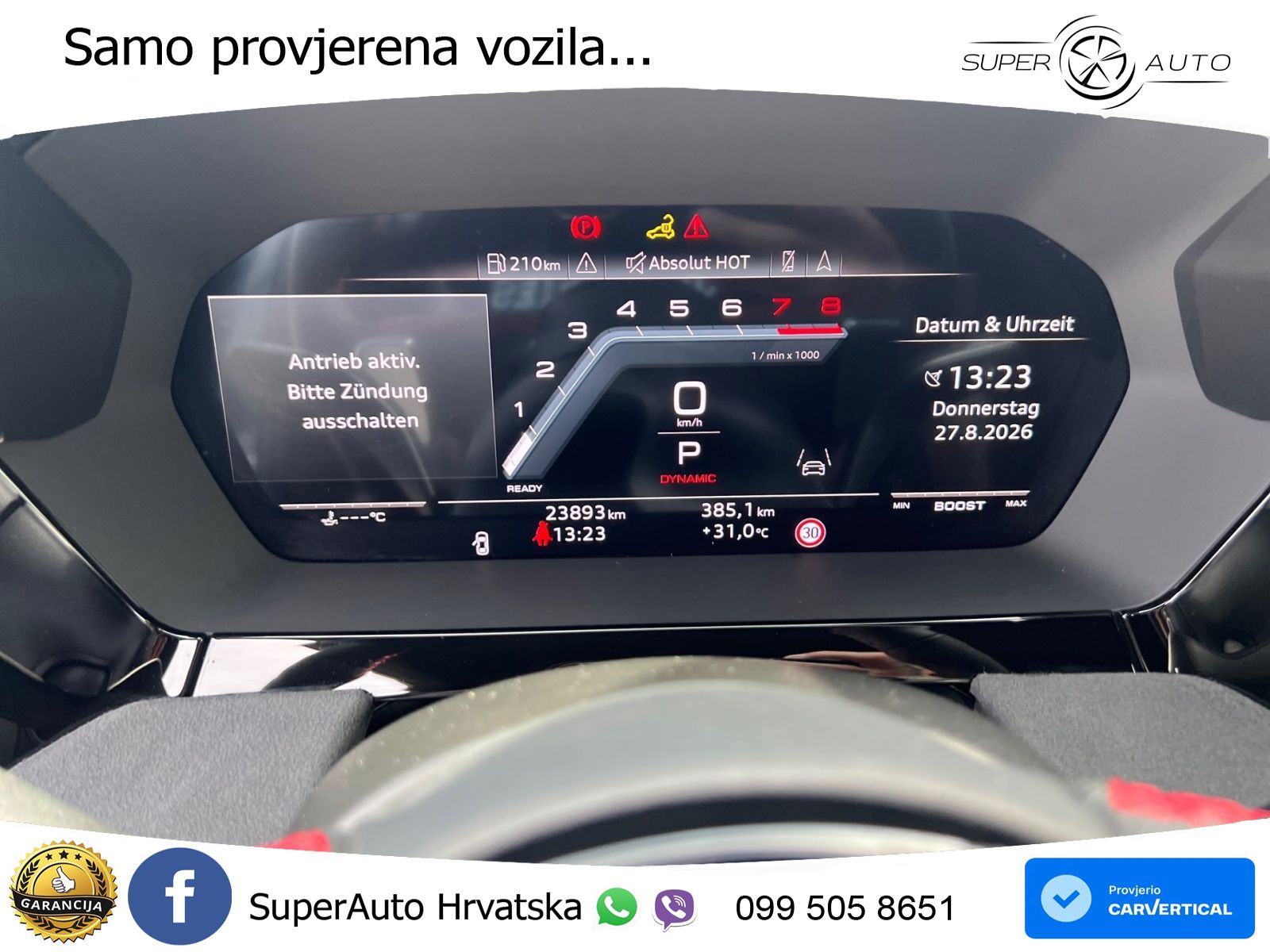 Audi S3 2.0 TFSI (333 KS) quattro S tronic MATRIX+GR SJED+KAM