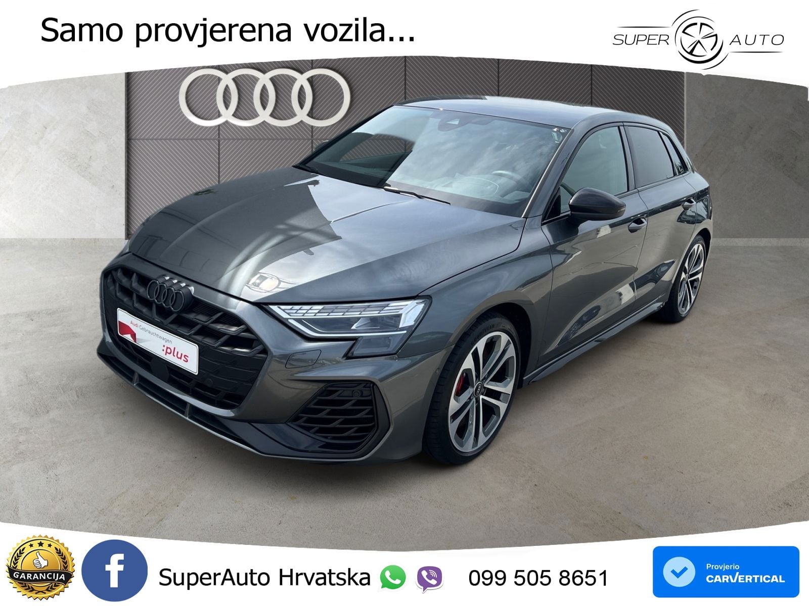 Audi S3 2.0 TFSI (333 KS) quattro S tronic MATRIX+GR SJED+KAM