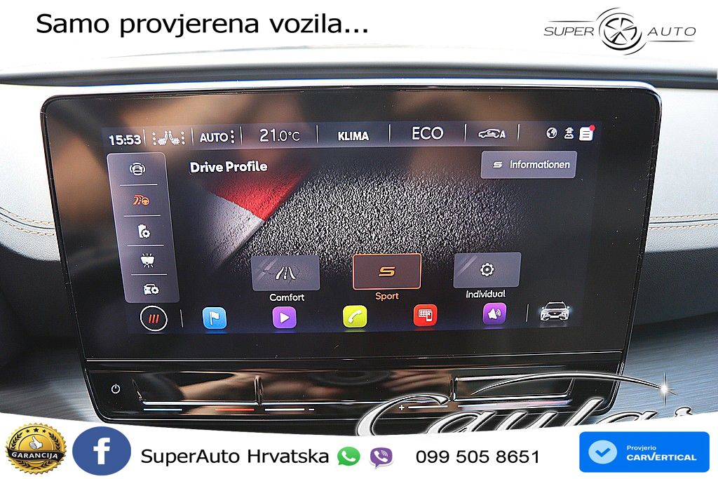 Cupra Formentor 1.4 TSI (204 KS) e-Hybrid DSG ACC+GR SJED+360+PANO