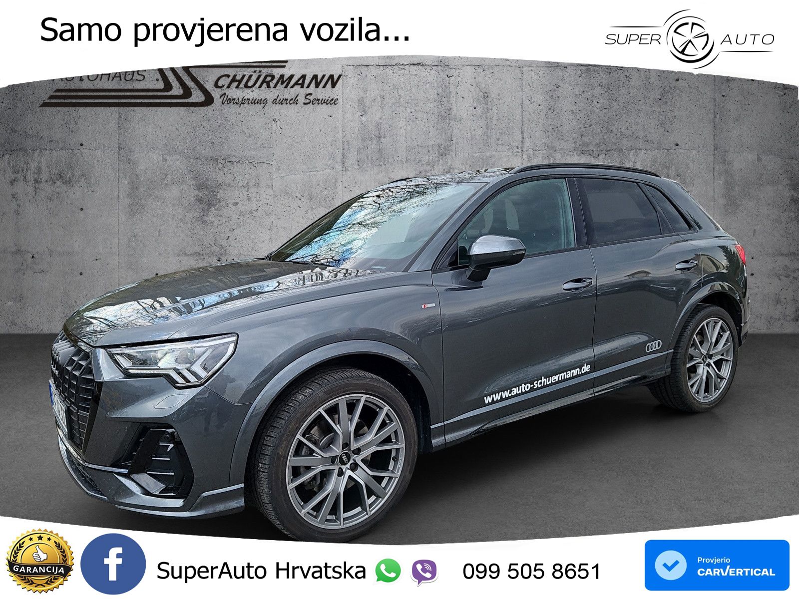 Audi Q3 40 TFSI (190 KS) quattro S tronic S line MATRIX+GR SJED+KAM