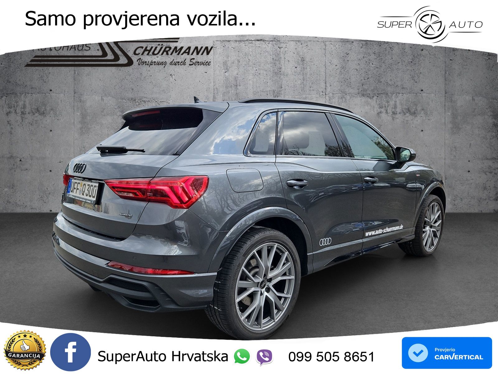 Audi Q3 40 TFSI (190 KS) quattro S tronic S line MATRIX+GR SJED+KAM