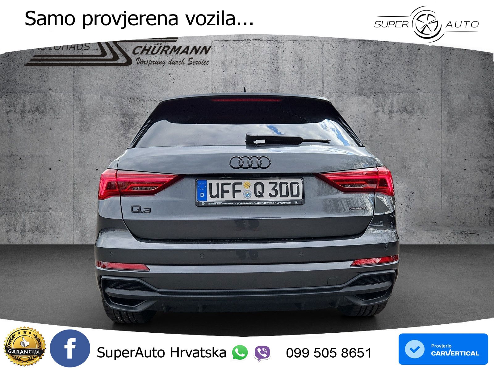 Audi Q3 40 TFSI (190 KS) quattro S tronic S line MATRIX+GR SJED+KAM