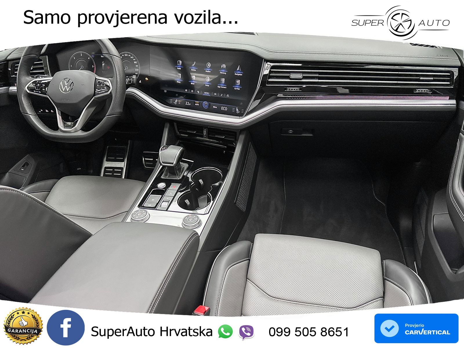 Volkswagen Touareg 3.0 V6 TDI (231 KS) 4MOTION Tiptronic R-Line ZRAČNI+ACC+GR SJED+KAM+PANO
