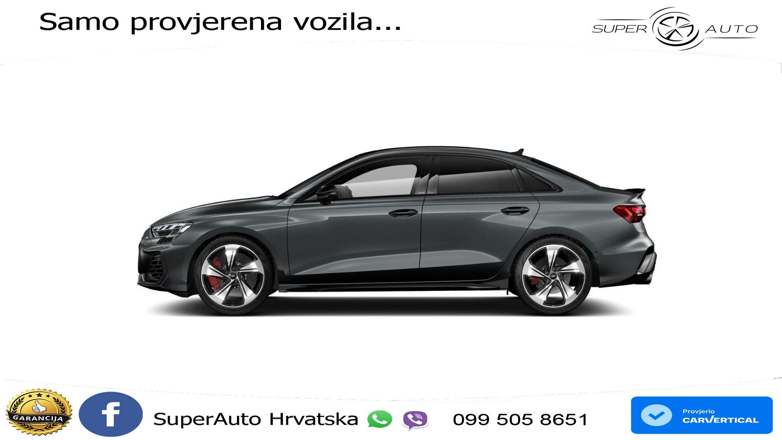 Audi S3 Limuzina 2.0 TFSI (333 KS) quattro S tronic LED+GR SJED+ACC